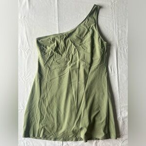 Abercrombie One shoulder Active Dress Olive Large